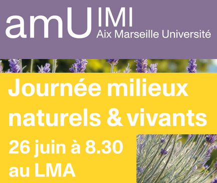 Journée -IMI- Milieux Naturels et Vivants