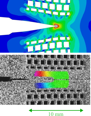 Effet de Zones Architecturées sur la Propagation de Fissure